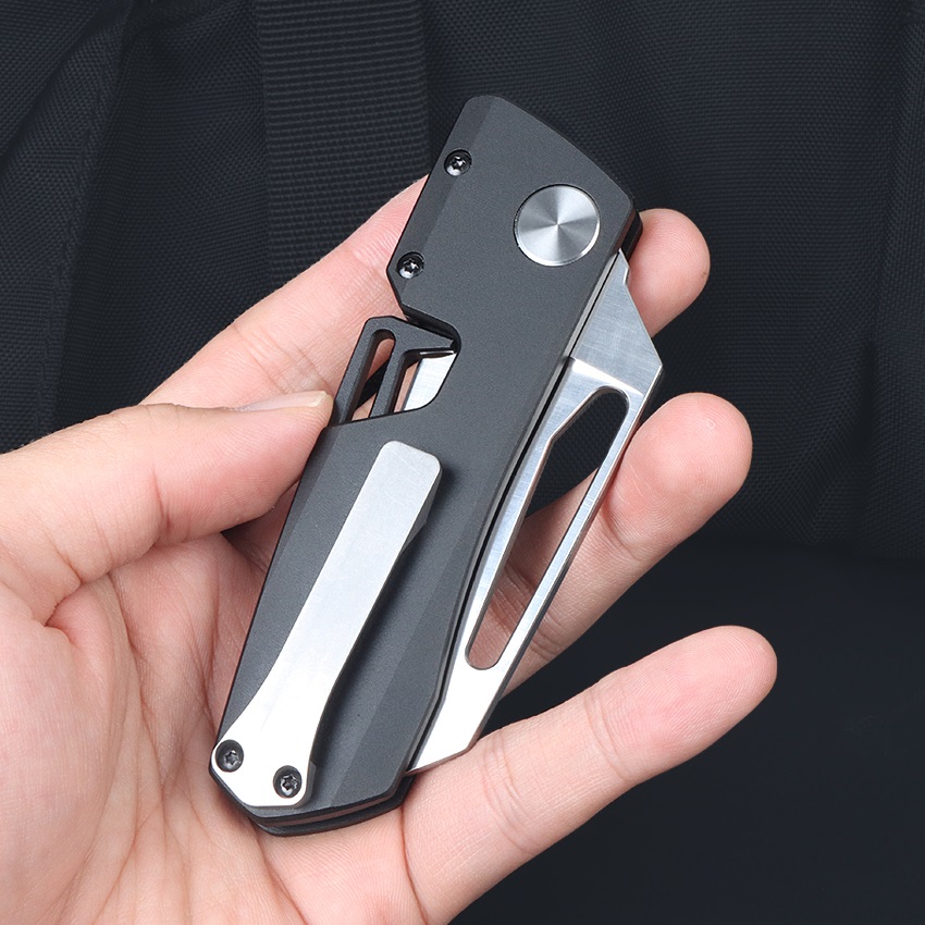 Black Bear Fast Opening Axis T6 Aluminum Handle No Logo Folding Knife UD408777